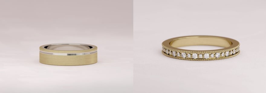 His & Her Wedding Band