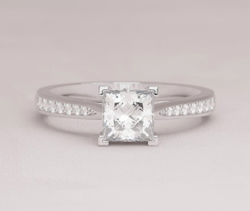 Princess Cut solitaire with pave stones.jpg