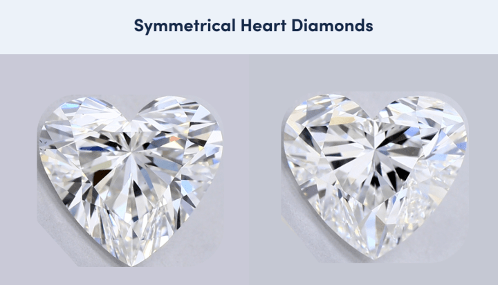 Symmetrical Heart Diamonds