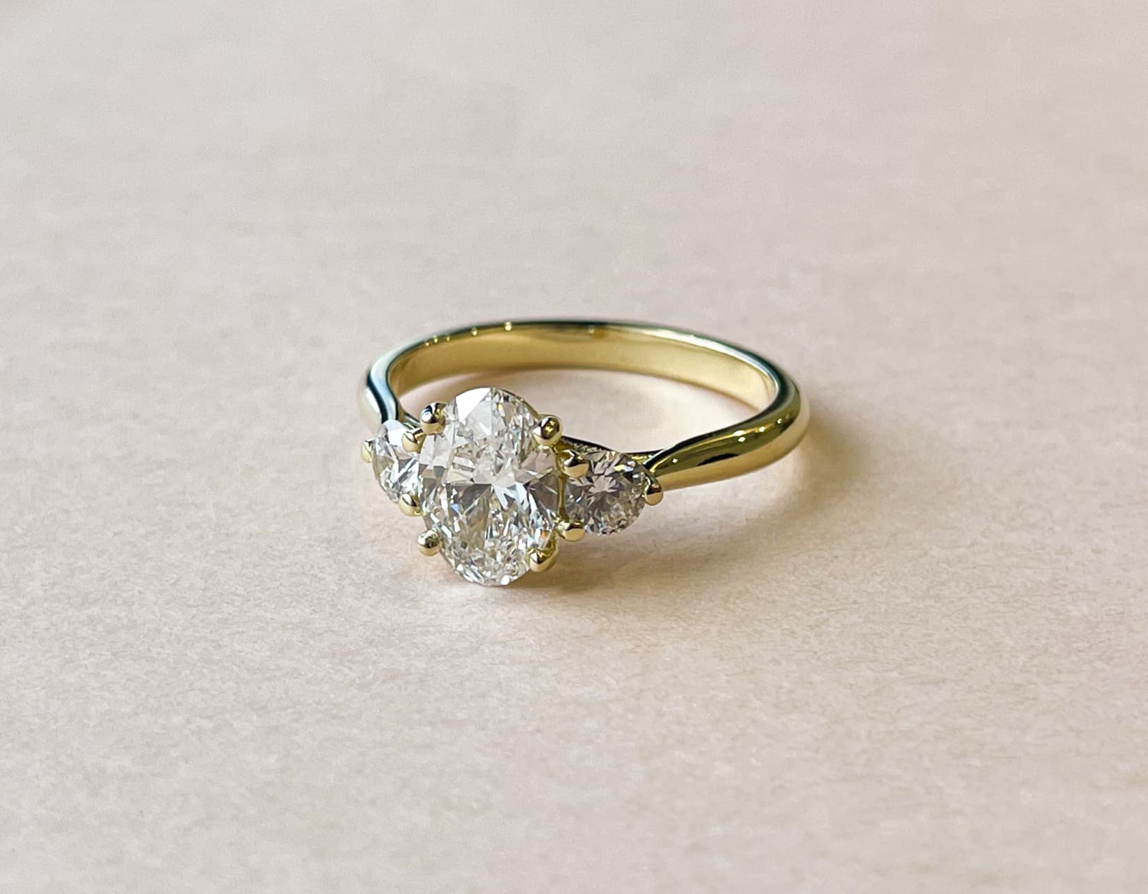 Unique 3 shop stone rings
