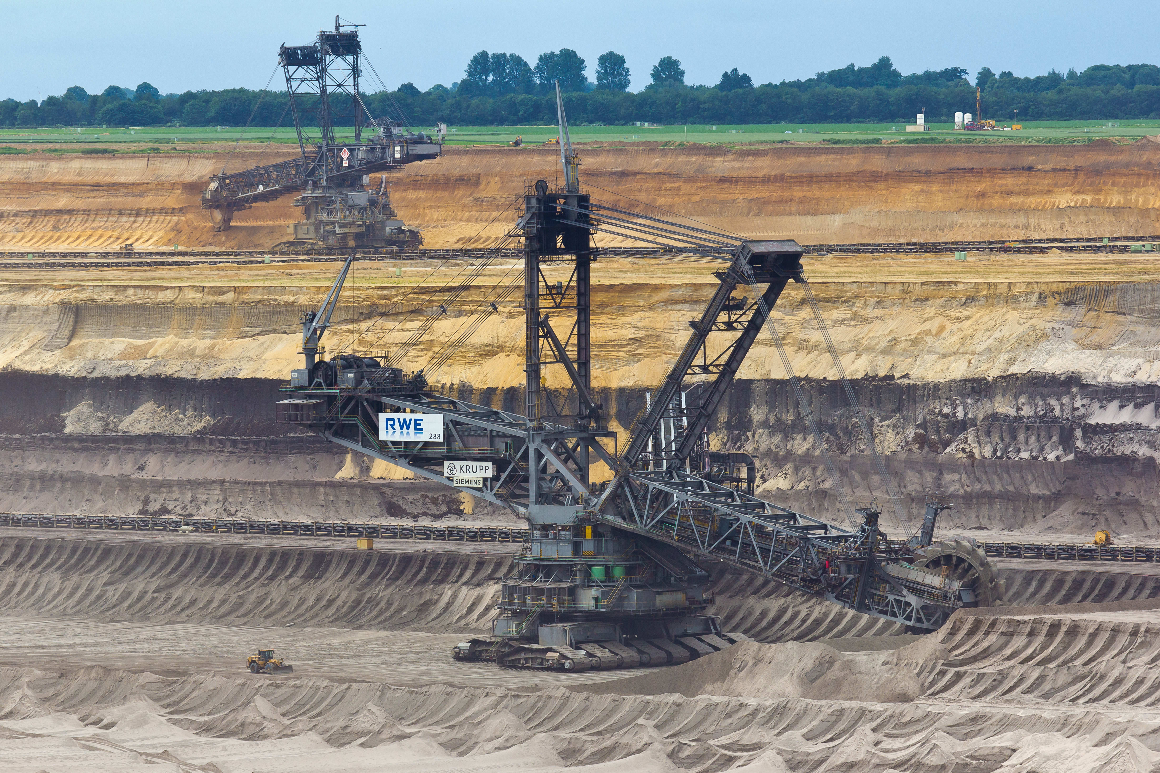 Excavators in Garzweiler surface mine, Germany