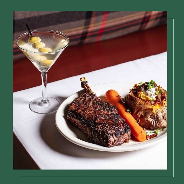 Bob's Steak and Chophouse has a fancy ambiance that is perfect for romantic dates.