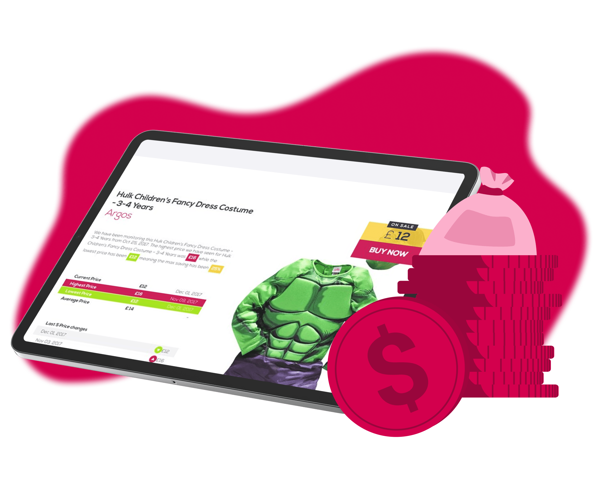 Mockup of a FinTech software development solution.