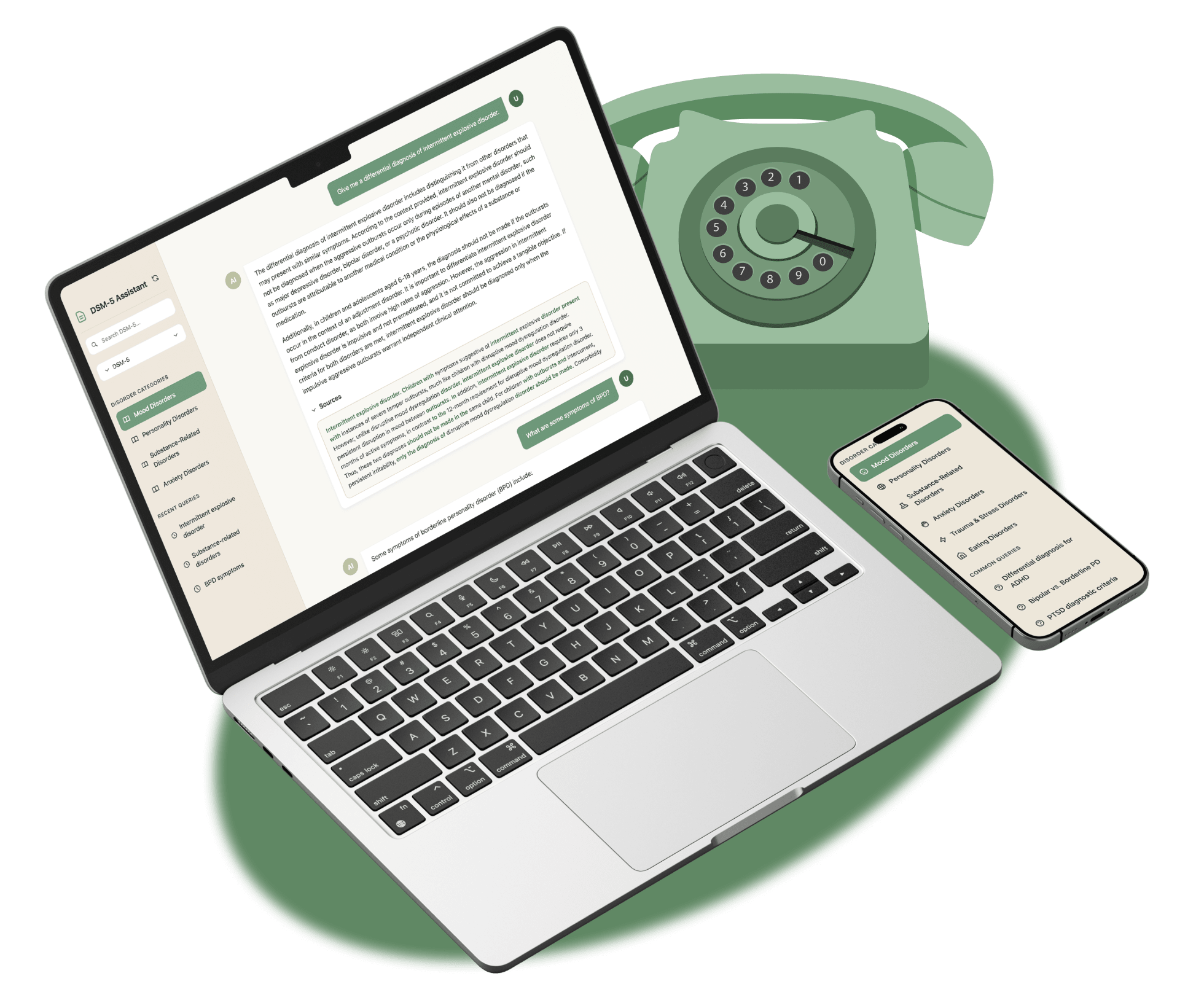 Mockup of Hello Hunter software interface.