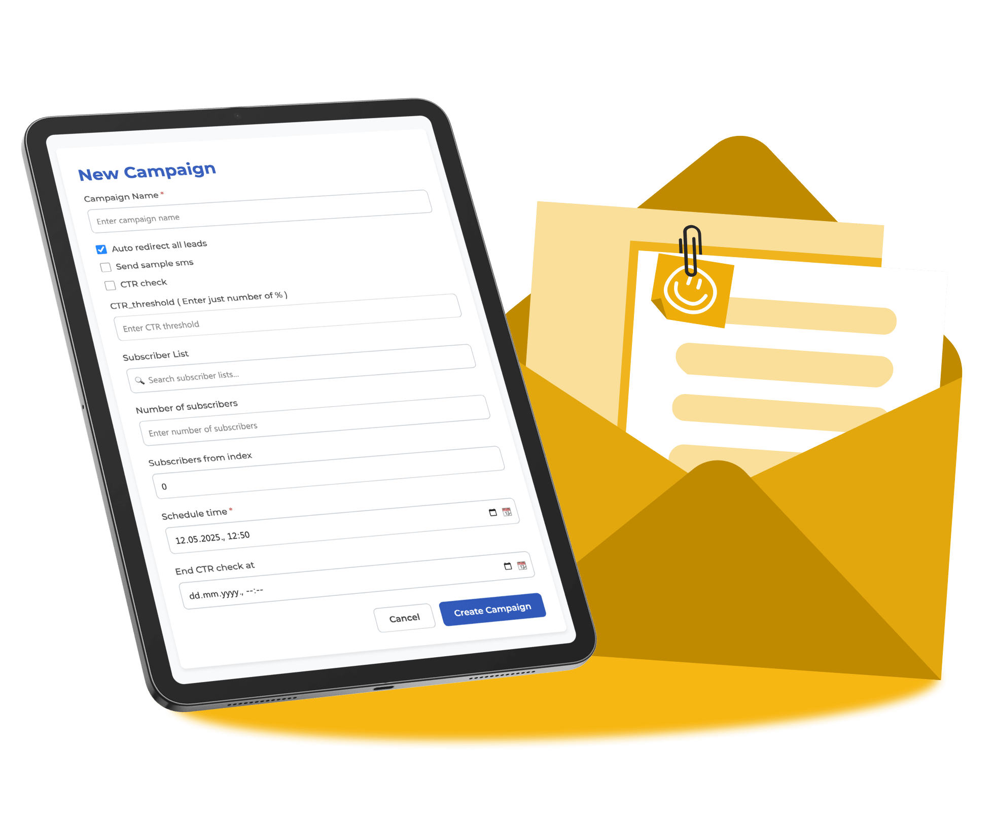Mockup of a high-volume SMS delivery platform for global messaging campaigns.