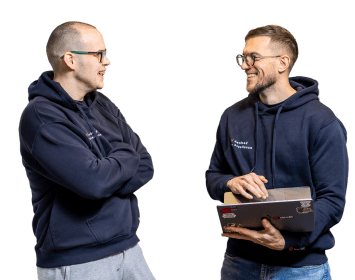 Devōt engineers collaborating.