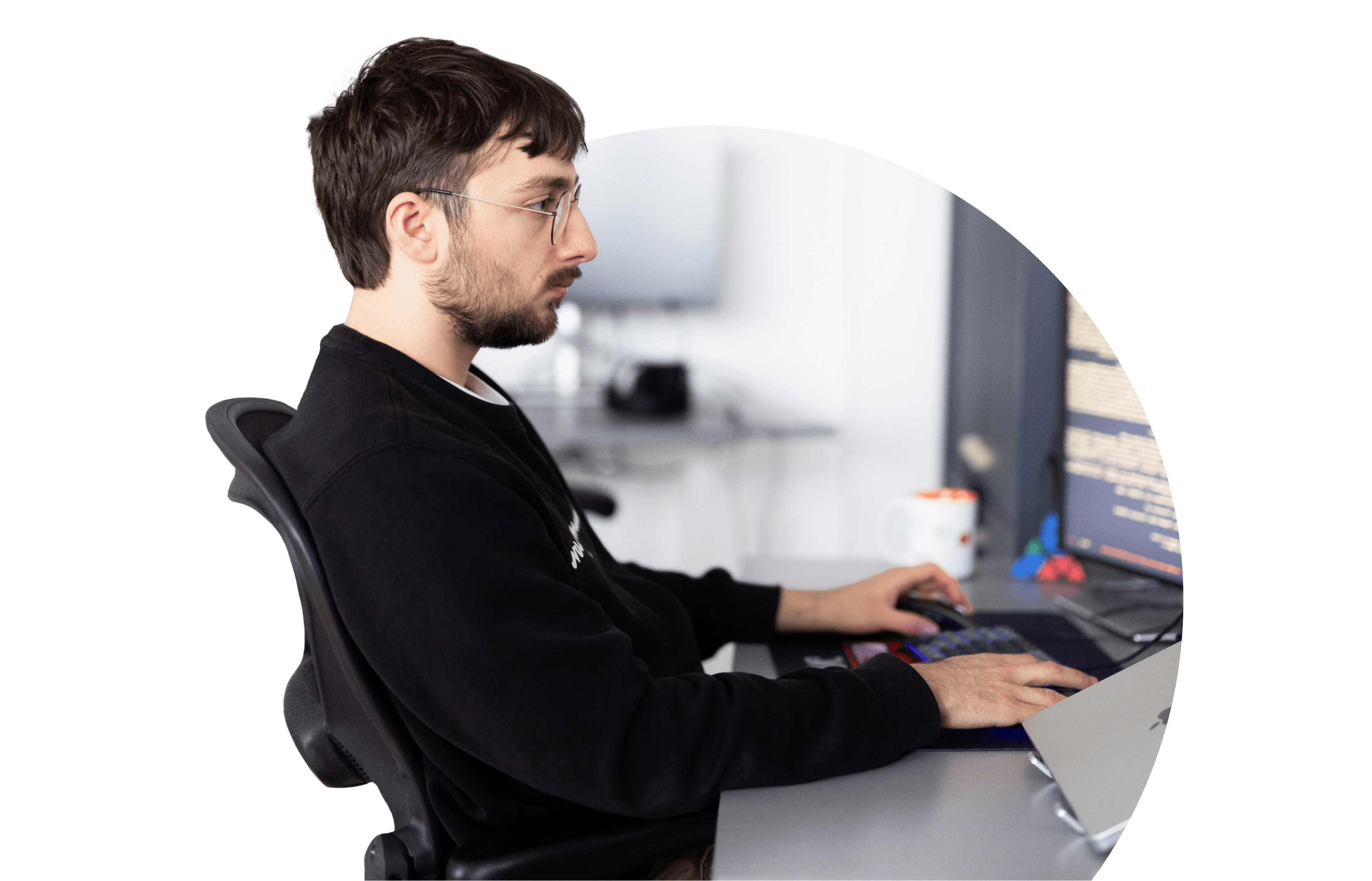 Our developers collaborating to deliver effective solutions.