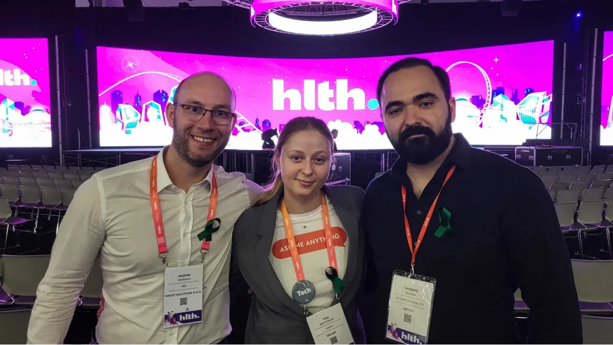 Martin, Tisa and Sandro at the HLTH23