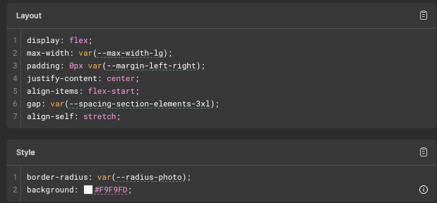 CSS code