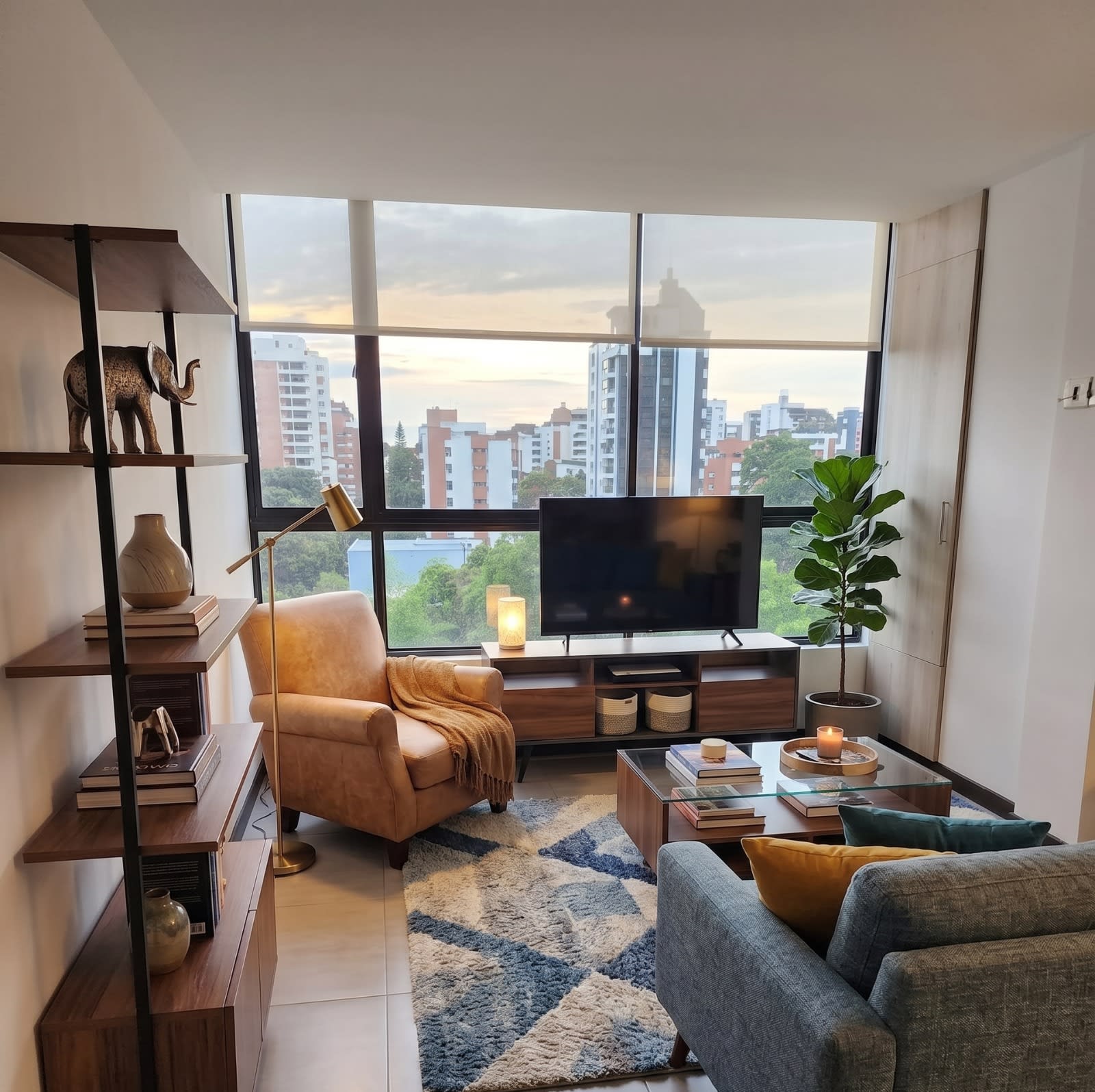 Apartaestudio amoblado en el piso 7 — Conjunto Horeb, Armenia