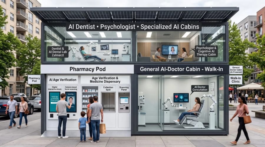 Urban AI healthcare pod 1