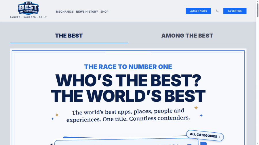 thebestinthe.world — restaurants, hotels, cities and more