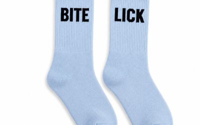 גרביים תכלת - BITE LICK