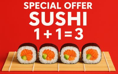 סושי 1+1=3
