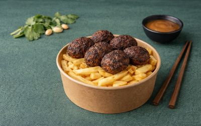 חמגשית קציצות ערוק וציפס