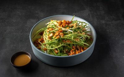 סלט מלפפונים וטופו