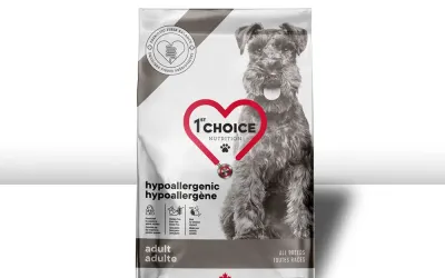 מזון יבש לכלבים בוגרים מכל הגזעים ברווז ללא דגנים (היפואלרגני) 2 ק"ג 1st choice