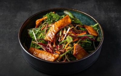 סלט סלמון אסייתי