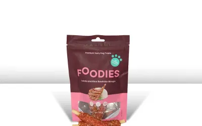 חטיף גלילת כבש, אורז ועור בקר, 100 גרם FOODIES