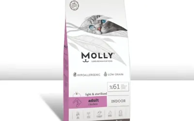 מזון לחתול אינדור/לייט מזון לחתולים 2 ק"ג Molly