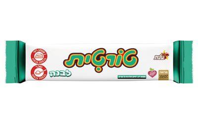 טורטית לבנה חטיף וופל קרם שקדים מצופה קרם לבן