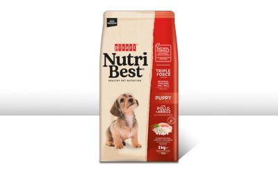 מזון גורים עוף ואורז 15 ק"ג nutribest