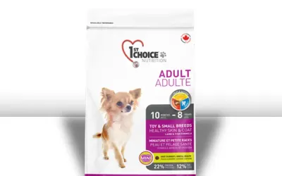 מזון לכלב בוגר מגזע קטן כבש דגים ואורז חום 7 ק"ג 1st choice