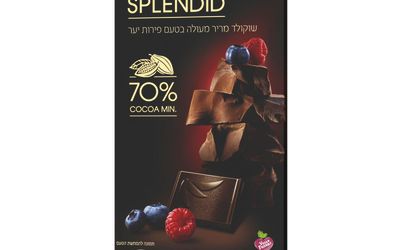 ספלנדיד שוקולד מריר פירות יער 70% קקאו