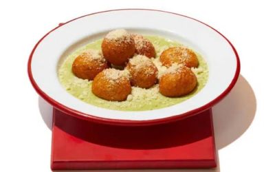 כדורי בטטה בשמנת פסטו