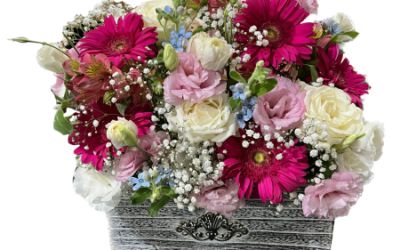 סידור פרחים בכלי