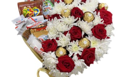 מארז לב מפנק לבן