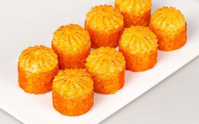 Ролл Сырный с лососем и креветкой