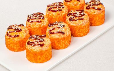 Ролл с угрем и лососем