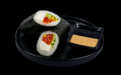 Суши шаурма с лососем