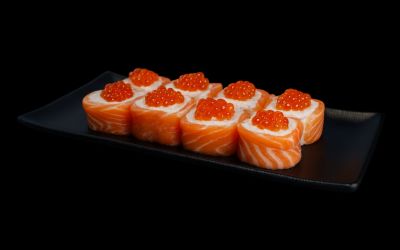 Филадельфия с  красной икрой