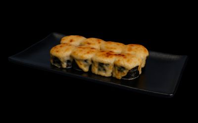 Запеченный ролл с лососем