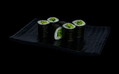 Маки ролл с огурцом