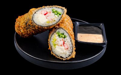 Суши шаурма с креветками