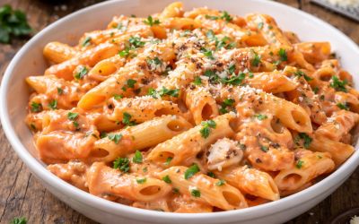 פסטה רוזה שמנת גבינות 