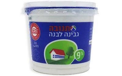 תנובה גבינה לבנה 9% 250 גרם 