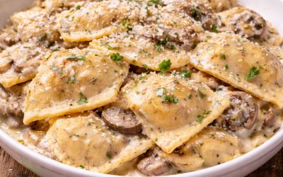 רביולי פטריות 