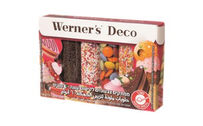 מבחר ממתקים צבעוניים לקישוט