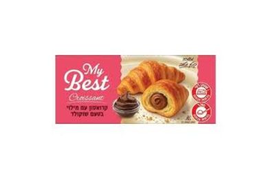 קרואסון במילוי קרם בטעם שוקולד חלבי