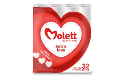 32 גלילי נייר טואלט molett