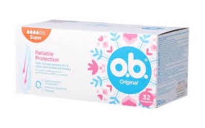 או בי טמפונים ללא מוליך 4 טיפות סופר