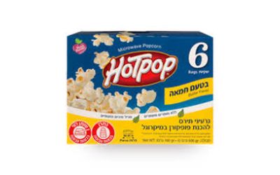 פופקורן גרעיני תירס בטעם חמאה פרווה