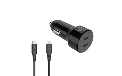 מטען לאייפון עם ראש לרכב