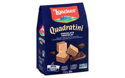 לואקר קוביות ופל פריך במילוי קרם קקאו ושוקולד