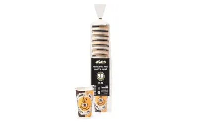 כוסות שתייה חמה 50 יחידות 10oz  