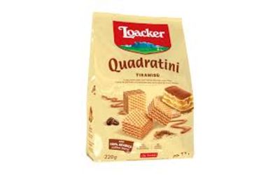 לואקר קוביות ופל במילוי קרם בטעם טירמיסו